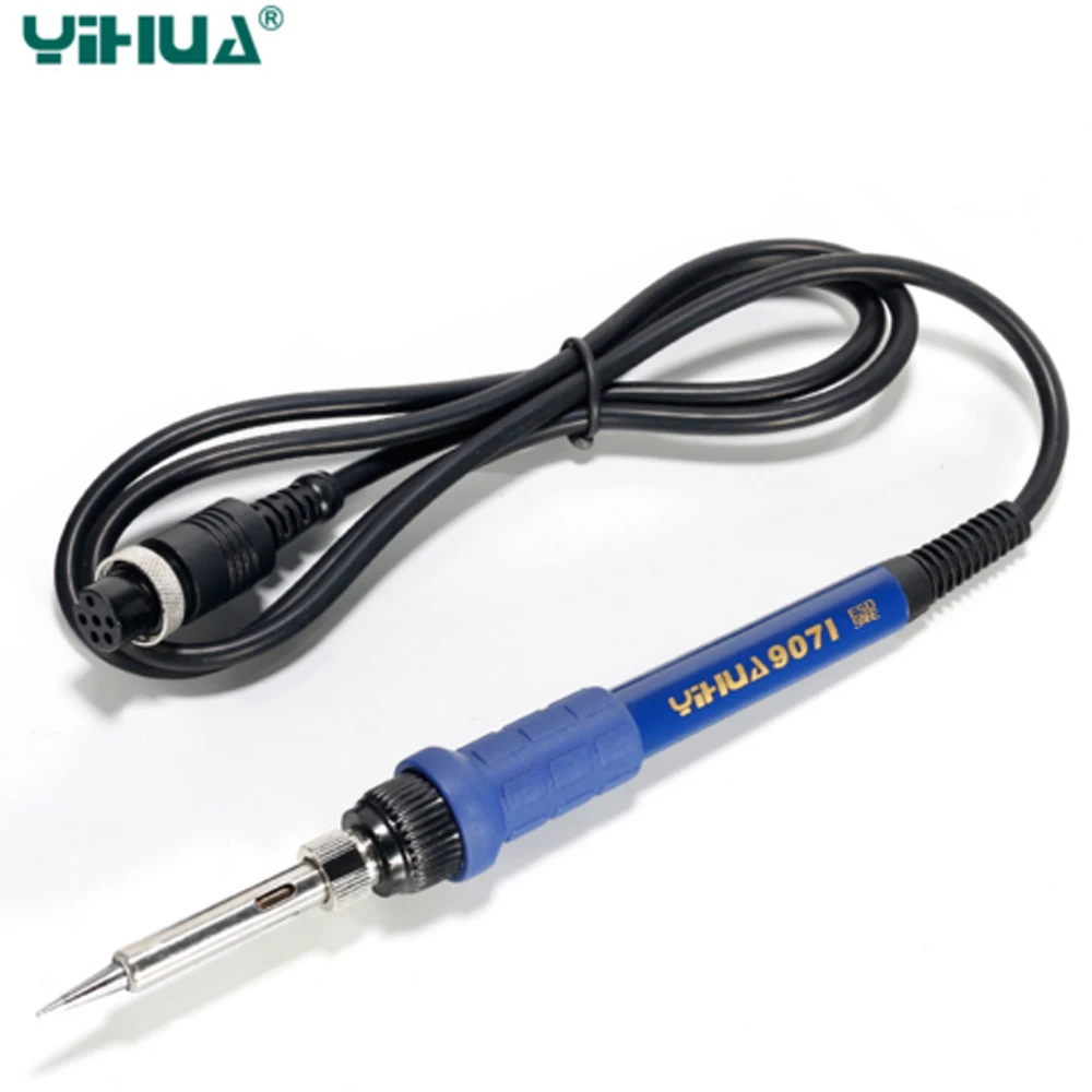 Синий YIHUA 907I 75 Вт Hakko нагреватель паяльник Синий Красный Ручка ремонтные инструменты мощность больше быстрая температура компенсация специальный светильник - Цвет: Синий