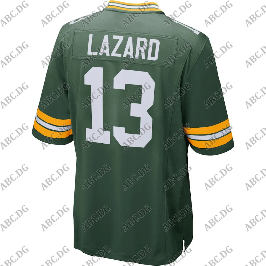 

Customized Stitch American Football Jersey Men Women Kid Youth Green Bay Allen Lazard Green Game Jersey
