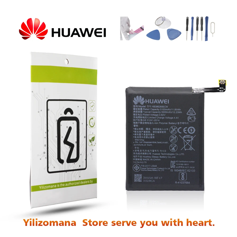 Аккумулятор для huawei HB386280ECW 3100 мАч для huawei Honor 9 Ascend P10 STF-L09 AL10 AL00 TL10 Сменный аккумулятор для телефона