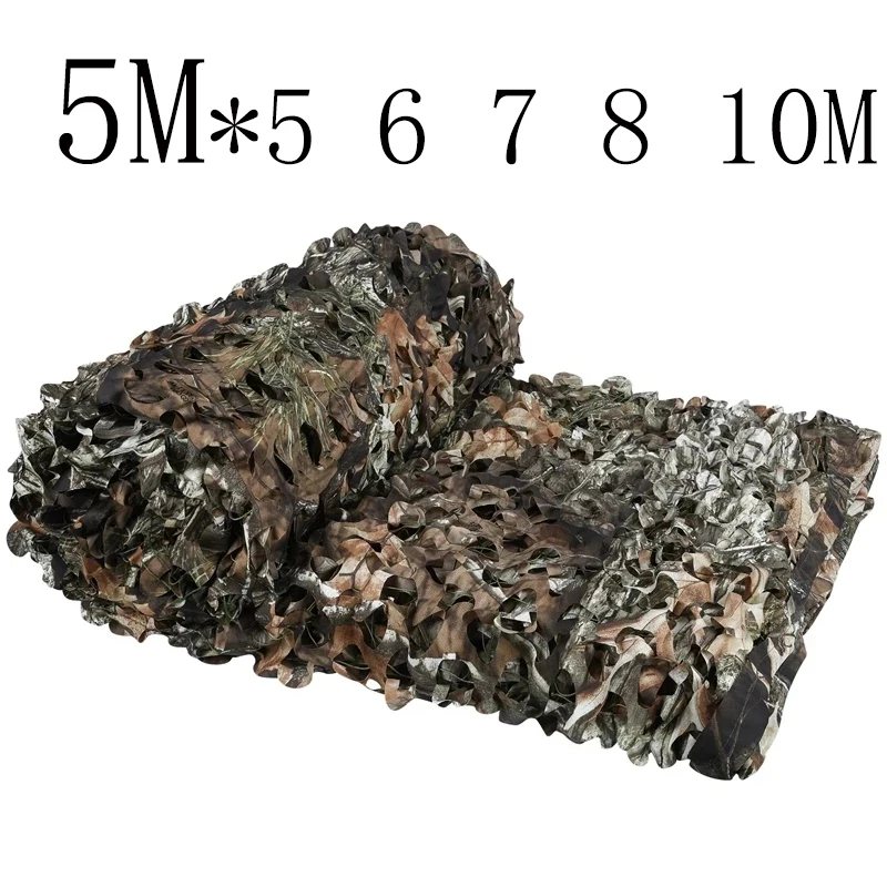 Camouflage Net 5*5 6 7 8 10 12M Sun Shelter Hunting Camo Netting Garden Hiding Mesh Fence Shadow Network Gazebos Camo Tent Cover