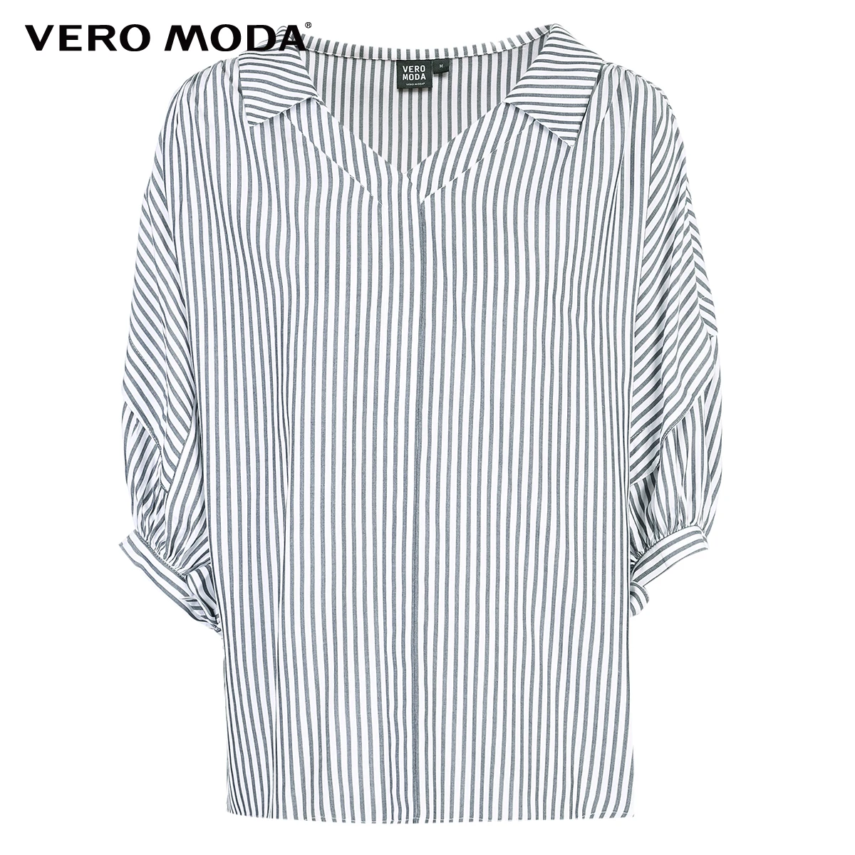 

Vero Moda Women's OL Modal Loose Fit Striped Blouse | 31936X502