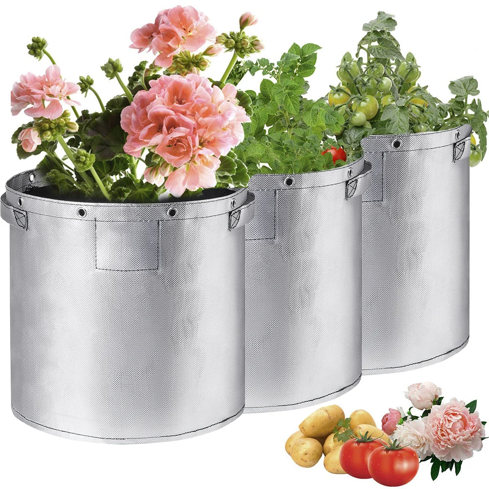 

Прочные водонепроницаемые садовые горшки, кашпо, мешки для выращивания овощей, нетканые, для посадки картофеля и томатов, цветочный горшок, садовый инструмент D30
