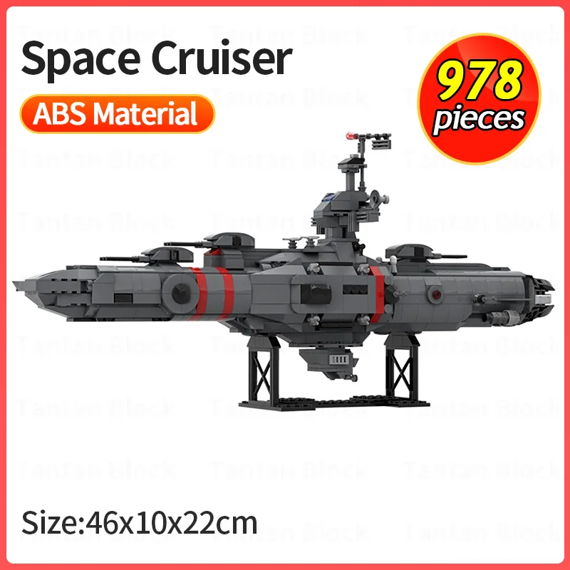 

MOC Space Cruiser Model Building Blocks Star Battleship Yamatoed Anime Movie Collection Assembly Bricks Kids DIY Toys Xmas Gifts