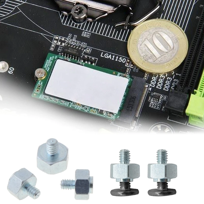 

10 Set Hand Tool Mounting Kits Stand Off Screw Compatible for -ASUS ITX Motherboard M.2 Low Short Screw For B460-1
