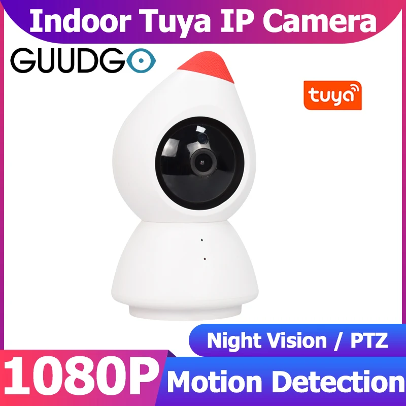 IP-камера GUUDGO TUYA 1080P Wi-Fi умная домашняя камера видеонаблюдения работает с Tuya Smart Lfie