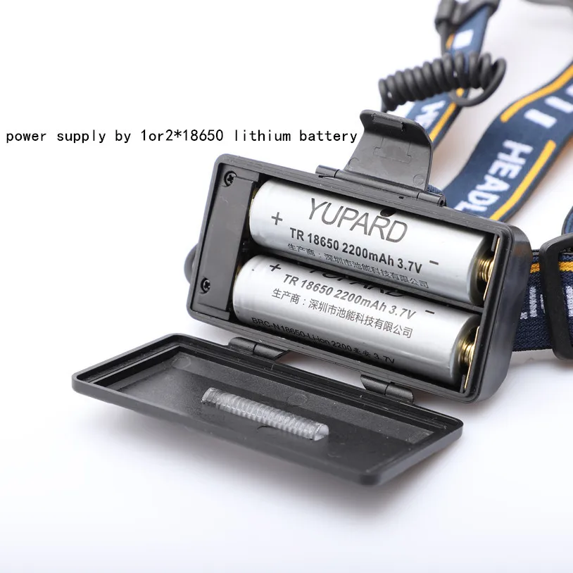 T6 светодиодный налобный фонарь с зарядкой от USB COB красный свет предупреждающий