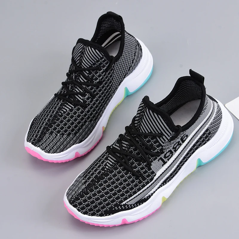 

Xioami Women'S Sneakers Spring Flying Weave Shoes Women'S Breathable Mesh Running Shoes Sports Shoes Fashion Trend Casual Shoes