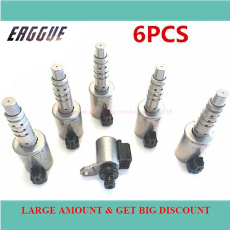 

SET 6PCS JF017E RE0F10E CVT8 Original Used Solenoid kit for Nissan For Mitsubishi For Renault For Suzuki