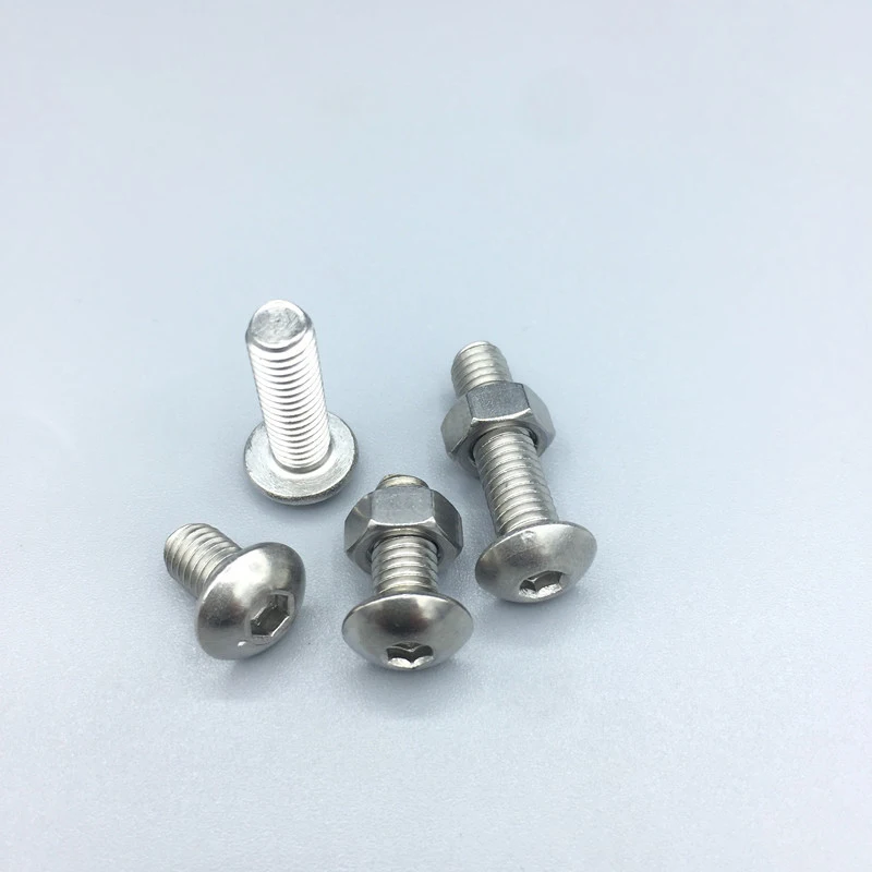 

Screws 520Pcs M3 M4 M5 Hex Hexagon Socket Screw Set Stainless Steel Flat Round Cap Head Screw Kit Bolts and Nuts Allen Bolts Set