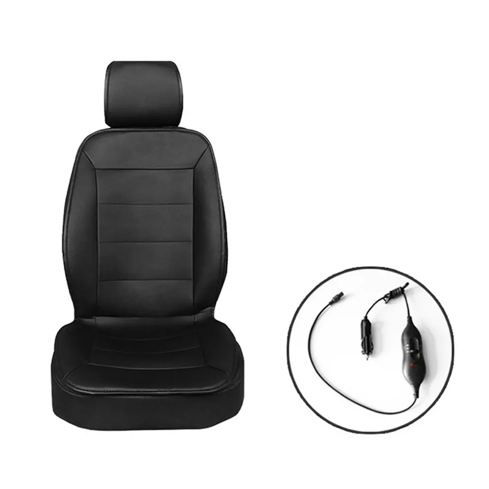 

Winter Car Heating Seat Cushion 12v Electric Heating Cushion Four Seasons Universal Leather Single Seat
