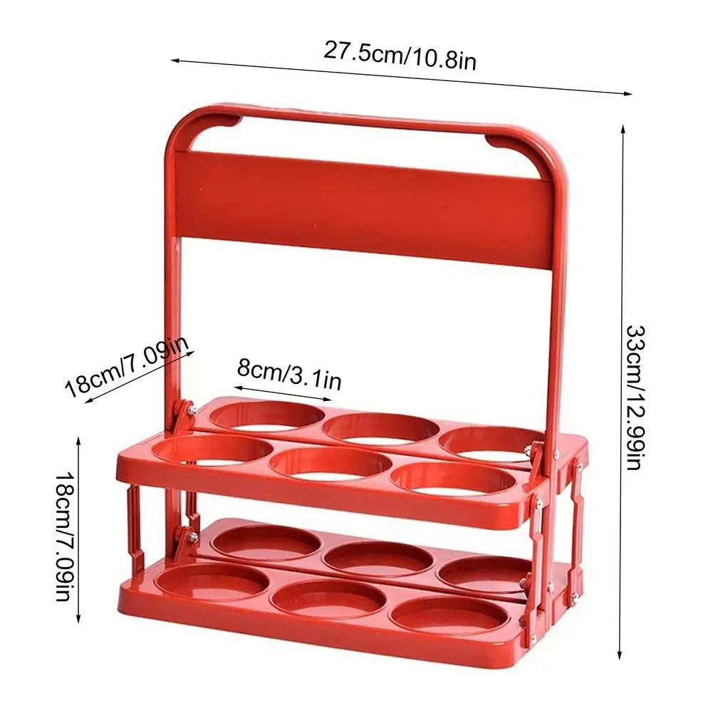 

Plastic Foldable Vertical Beer Basket Wine Bottle Holder Stand Storage Organizer For Bar Kitchen Holds 6 Bottles