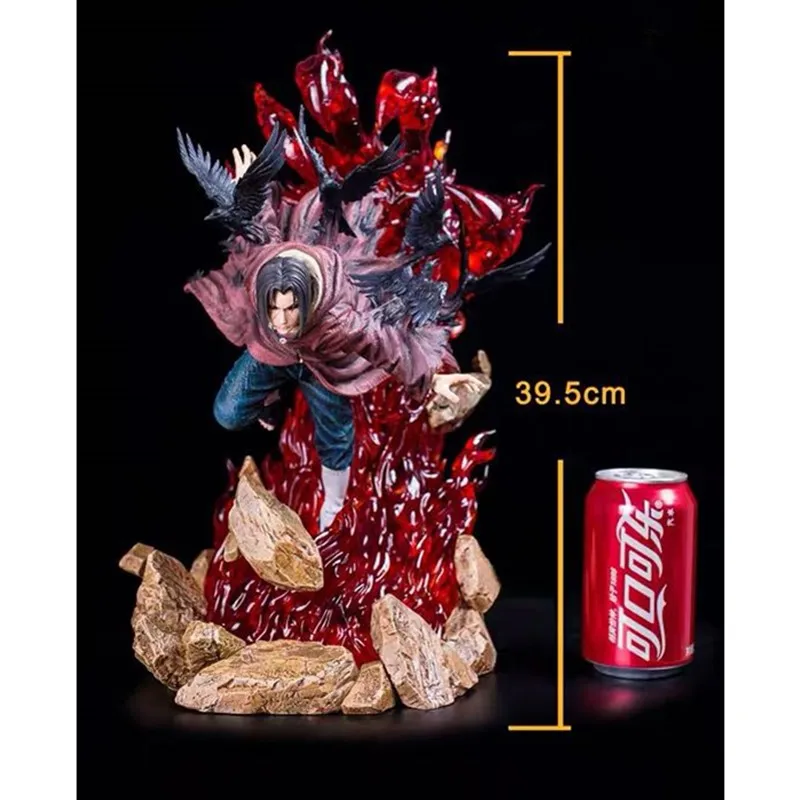 

16" Anime Statue Akatsuki Bust Uchiha Itachi Full-Length Portrait With LED Light Original Ver GK Action Figure Toy 40CM X2431