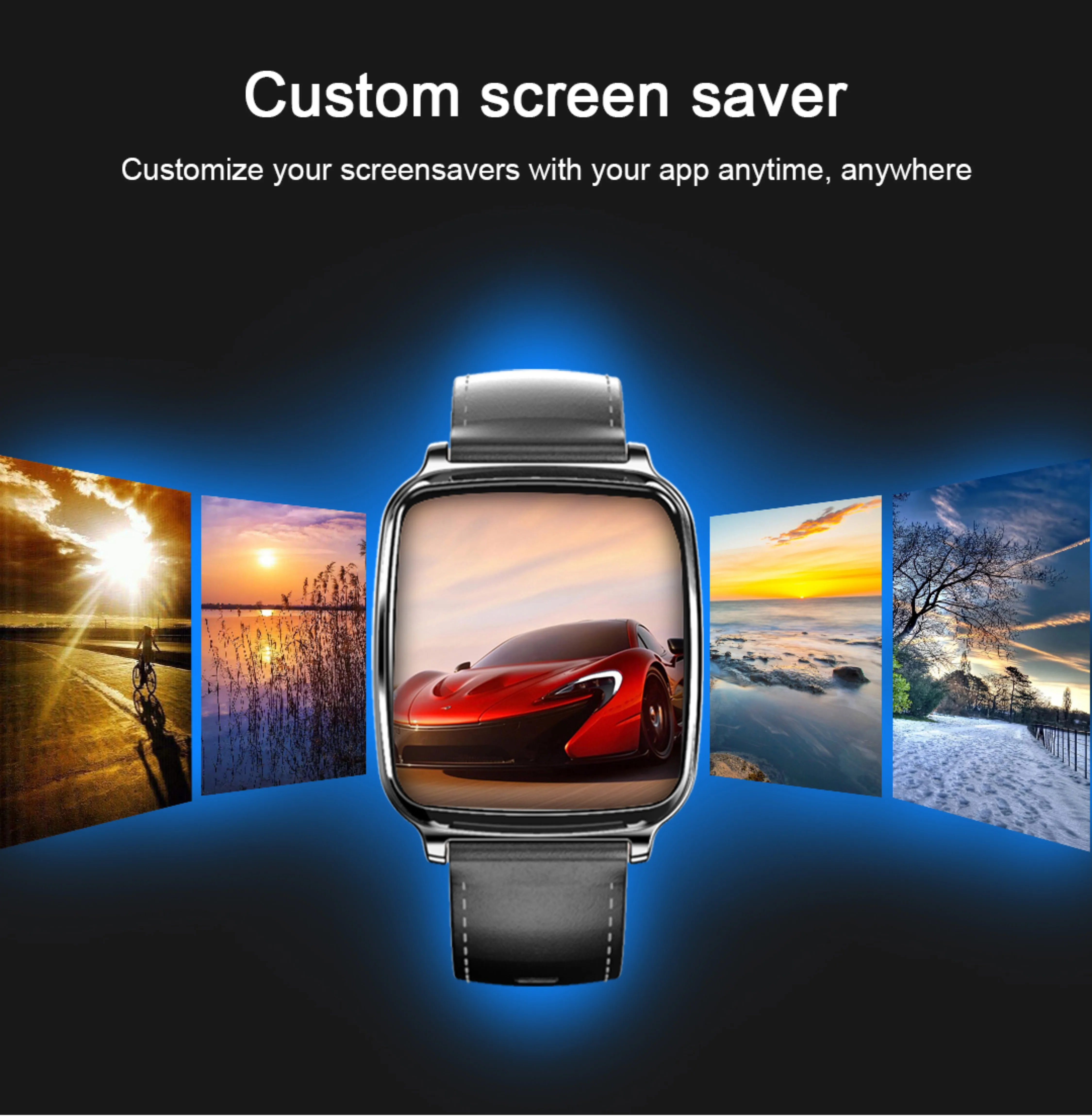 Wearpai Смарт-часы водонепроницаемые M8 кровяное давление фитнес-трекер монитор сна управление музыкой полный экран сенсорный для iphone
