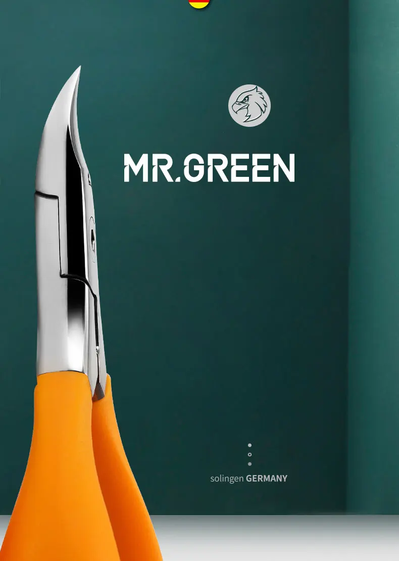 MR.GREEN инструменты для маникюра профессиональные из нержавеющей стали толстые ногти вросшие кусачки для кутикулы Триммер плоскогубцы ножницы кусачки для ногтей
