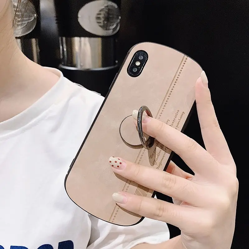 Кожаный чехол для Iphone Xr, кольцо на палец, чехол для Iphone 6, 7, 8 Plus, Iphon Xs Max, роскошный X Чехол, защита для Iphone 6 S