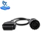 14pin к 16Pin автомобильный диагностический кабель Sprinter 14-контактный OBDII OBD2 OBD II ODB 2 16 Pin адаптер
