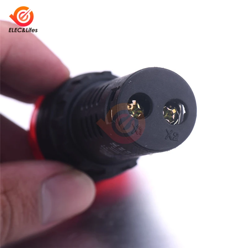 AD16 22SM Flash СВЕТОДИОДНЫЙ активный звуковой сигнал тревоги индикатор DC 12V 24V AC 110V 220V 22