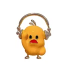 Женская металлическая брошь в виде утки, с эмалью