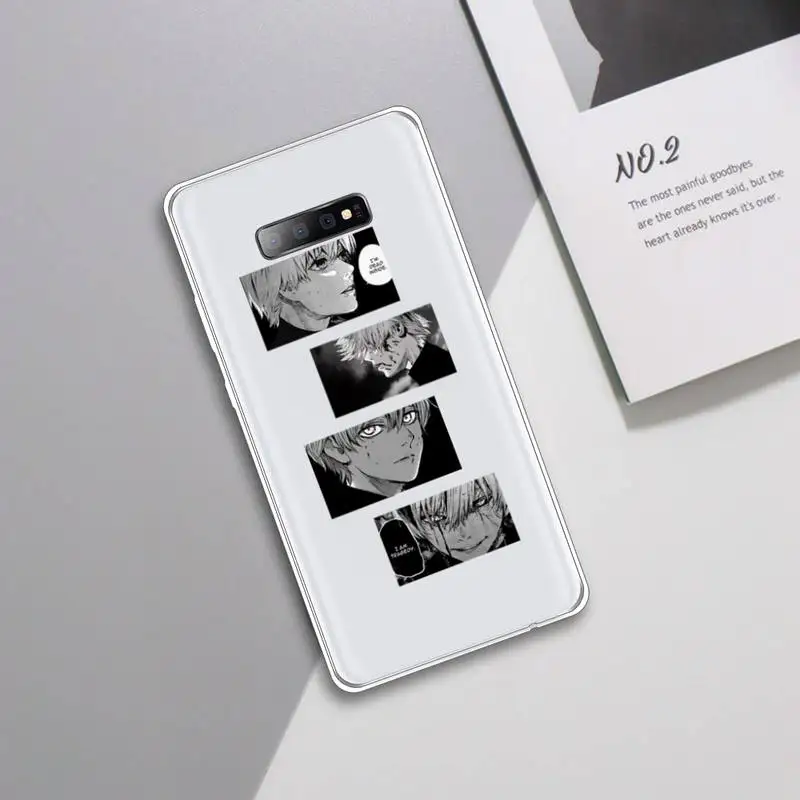 

Cute Japan Anime Tokyo Ghoul Phone Case Transparent For Samsung Galaxy A 71 21s S note 8 9 10 plus 20 ultra