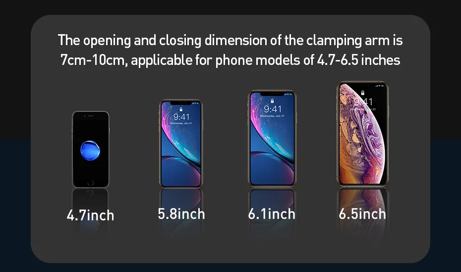 Беспроводное Автомобильное зарядное устройство Baseus для iPhone Xs Max Xr X 8 Plus, электрический светильник 2 в 1, беспроводное зарядное устройство 15 Вт, автомобильный держатель для huawei P30Pro