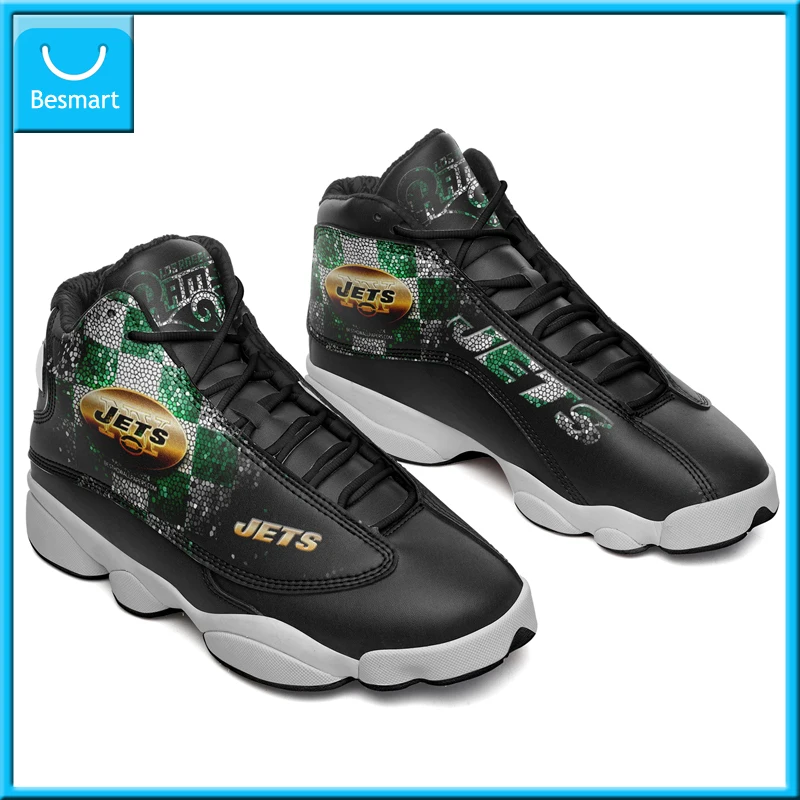 

Besmart Print On Demand Custom Sneaker Men's Basketball Casual Sneaker New York Jets team printing FedEX Free Shipping