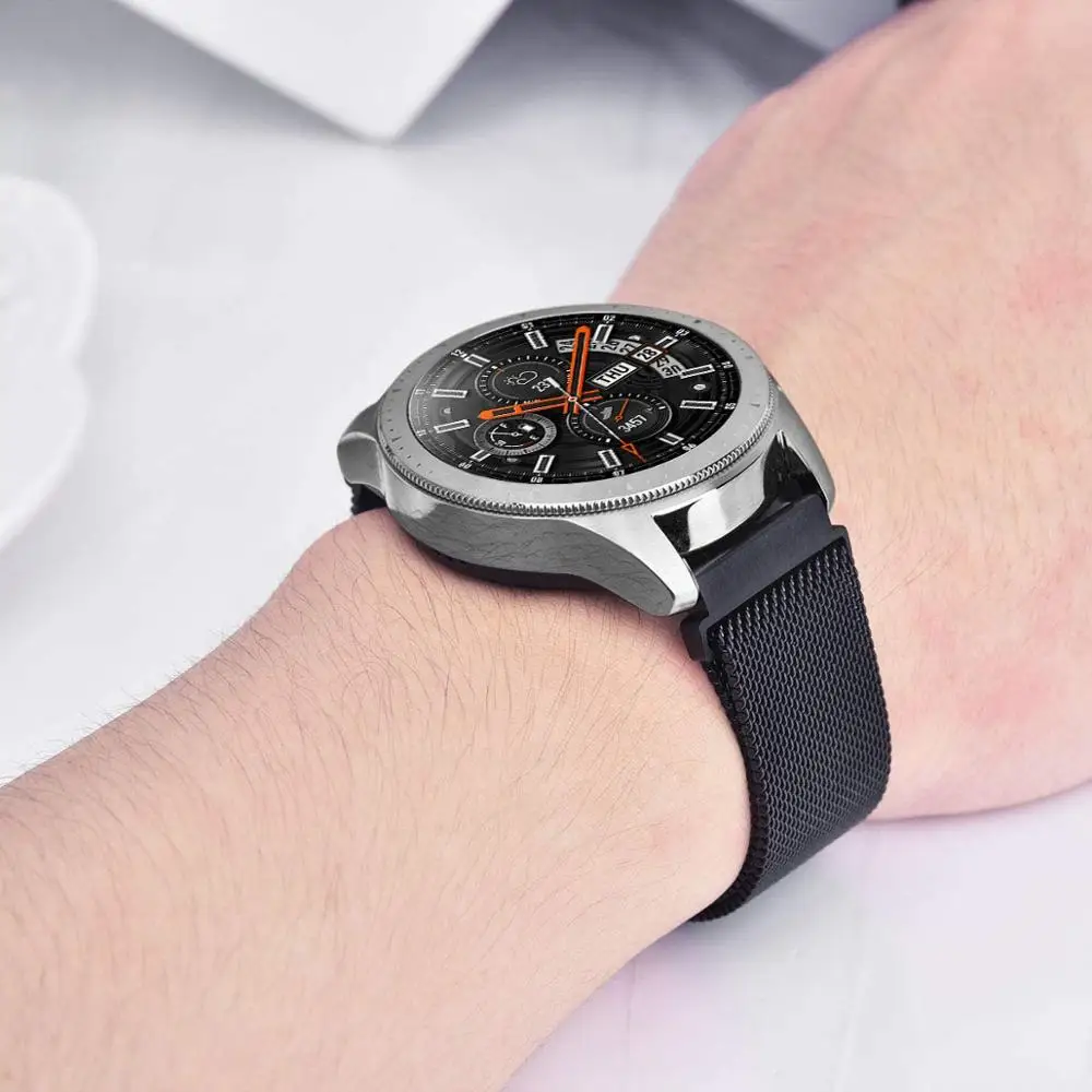 Ремешок магнитный для Samsung Galaxy watch 4 Active 2 40 мм 44 мм/Classic 46 мм/42 Frontier 20 22 браслет Huawei