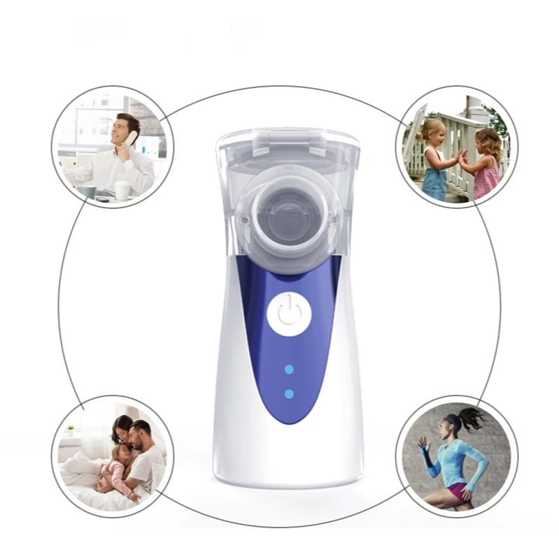 

Mini Handheld Portable ultrasonic nebulizer inhaler silent medical atomizer Baby Adult kids Asthma autoclean Inhale Humidifer