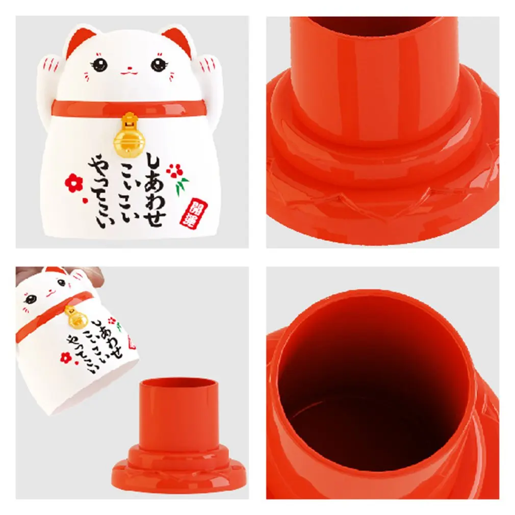 Китай lucky cat Диспенсер Для Зубочисток коробка держатель пластиковые коробки для