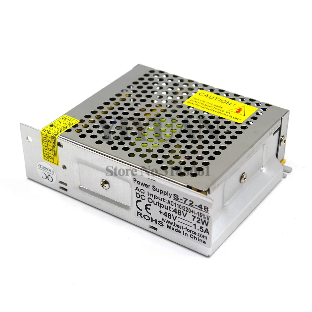 Новая модель 48V 1.5A 72W Драйвер импульсного источника питания для CNC шагового