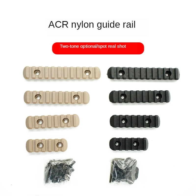 

4pcs/set Tactical Airsoft Polymer MLOK System Rail For Handguard Laser Scope Dot Sight Hunting Accessory Nylon Handguard Rail