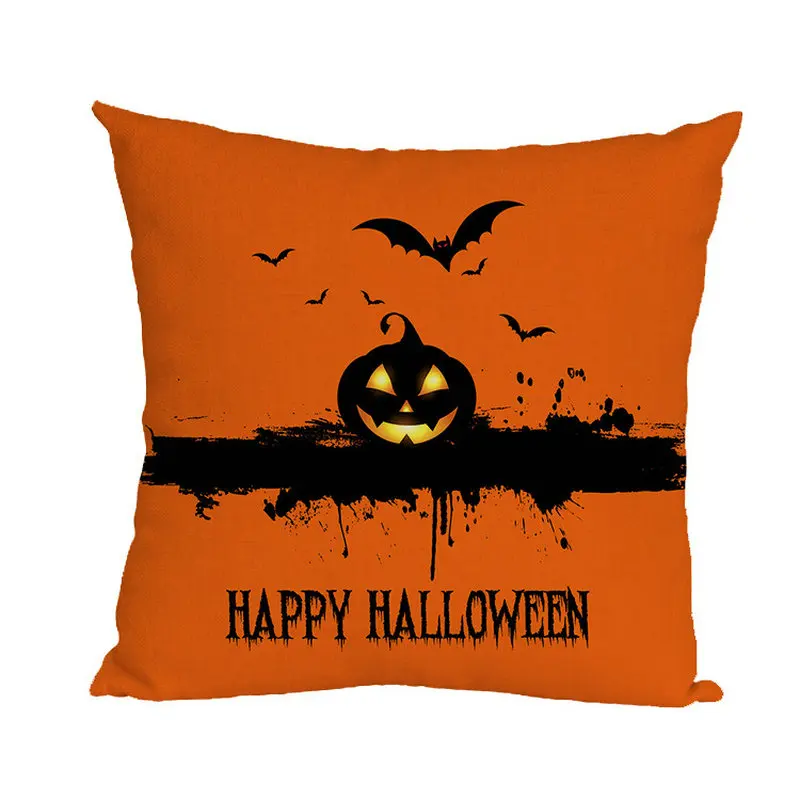 40x40 см 45x45 и надписью &quotHappy Halloween&quot Подушка Чехол диванная подушка крышка Печать