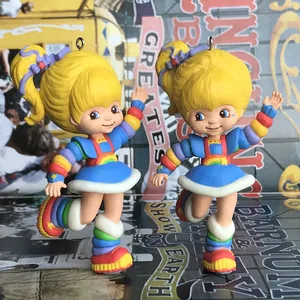 Оригинальный Подержанный гаражный набор hallmark, Классическая Радужная бритва, красота, принцесса, ПВХ фигурка, Коллекционная модель, свободная игрушка, детские подарки