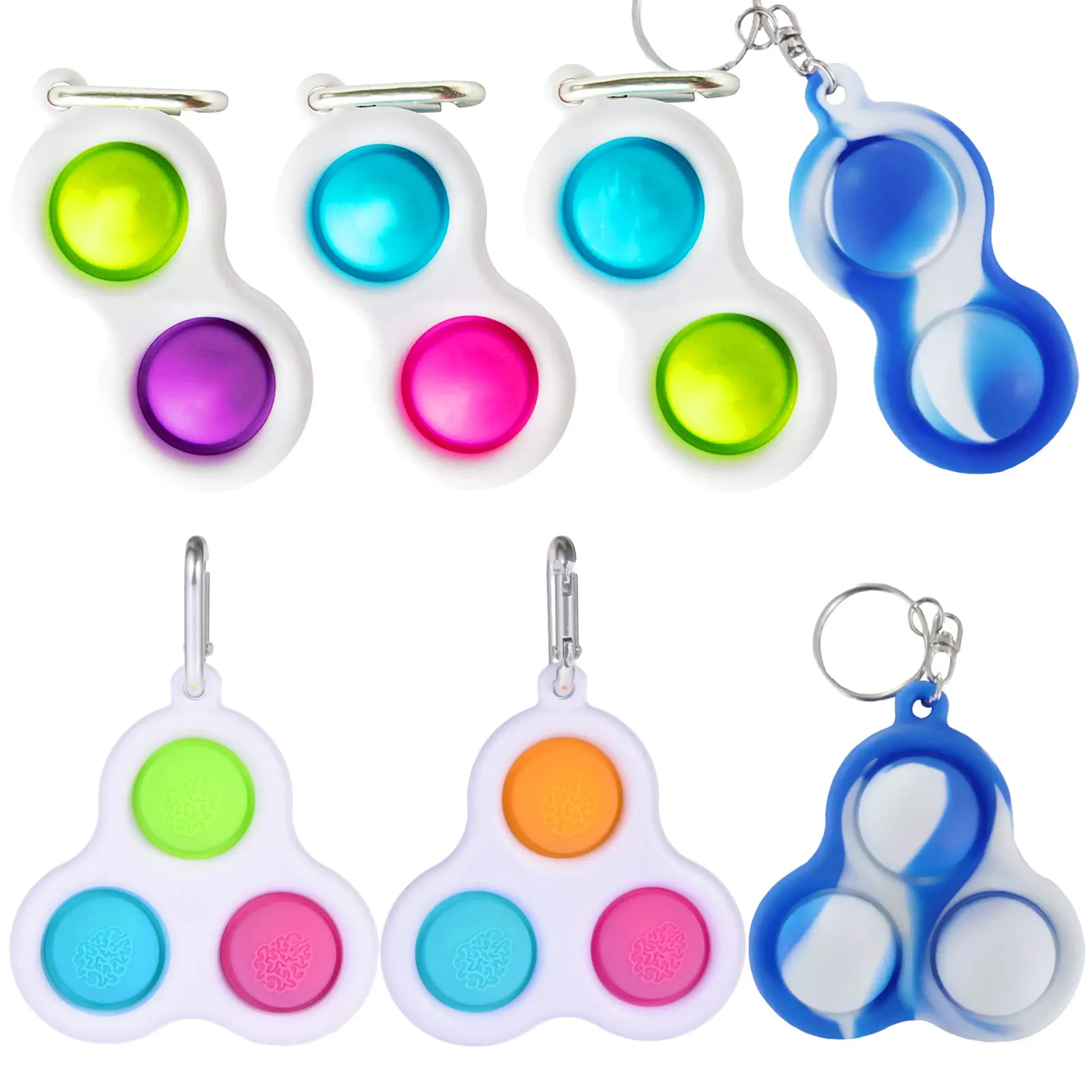 Simple Dimple Fidget juguete de Fidget Juguetes | Juguetes Fidget | Fidget juguetes Pop Fidget juguetes de alivio de estr&eacute;s para los ni&ntilde;os adultos educativos Simple Dimple Pop-0