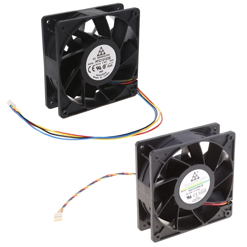 

120x120x38mm Brushless DC12V 4.8A 11-Blade Cooling Fan 12038 For Delta PFC1212DE