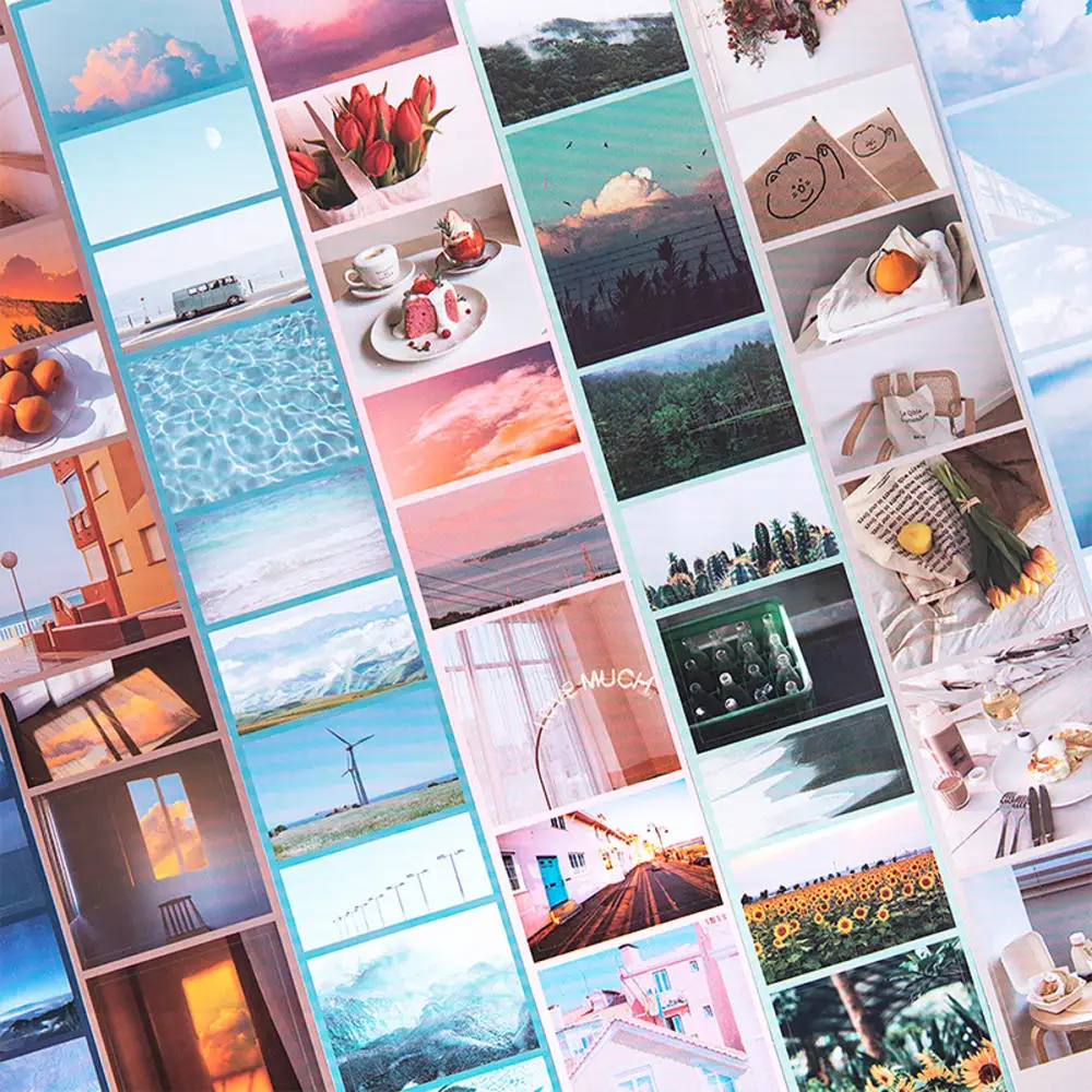 Фантазии неба праздничное время памяти журнала деко Стикеры туманный ПЭТ