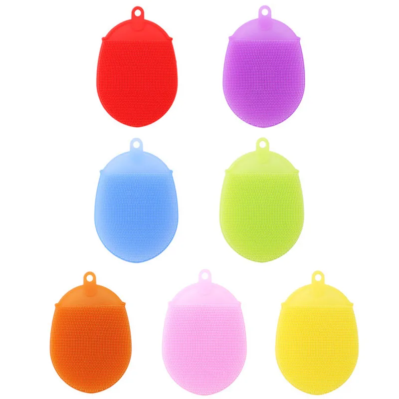 Multifunction Silicone Bath Shower Body Washing Scrubbing Towel Cloth Face Wash Cleaning Tool Pad Exfoliating Brushes | Дом и сад