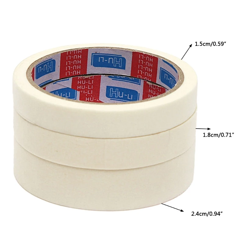 

Masking Tape 15/18/24mm Single Side Tape Adhesive Crepe Paper For Oil Painting