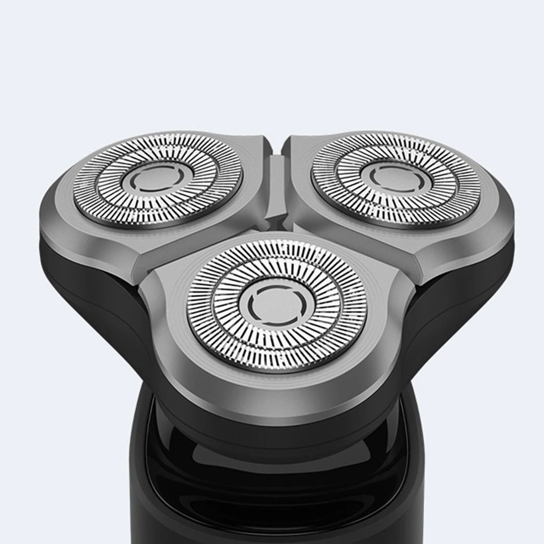 Xiaomi электрическая бритвенная головка для мужчин, сухая влажная бритвенная машина, триммер для бороды, сменный мужской t перезаряжаемый основной-Sub двойное лезвие
