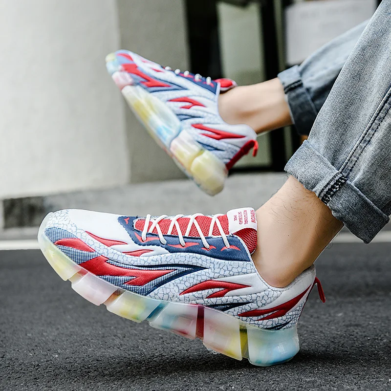 

2021 Fashion Brand Running Mens Sneakers Anti-Slippery Running Sports Man Shoes Black Men Walking Jogging Shoes Size 39-44