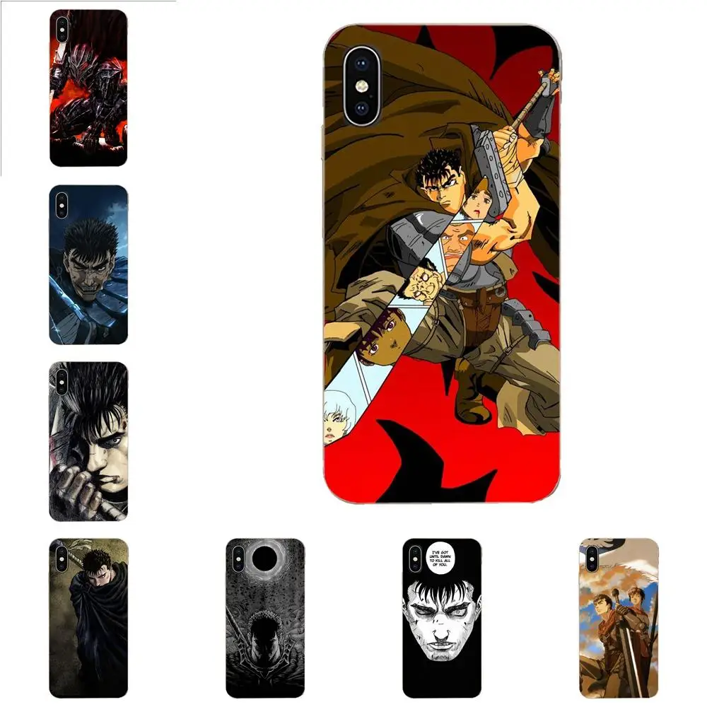 Персональный чехол для телефона прозрачный из ТПУ Berserk Guts Anime Xiaomi Redmi Note 2 3 3S 4 4A 4X 5 5A