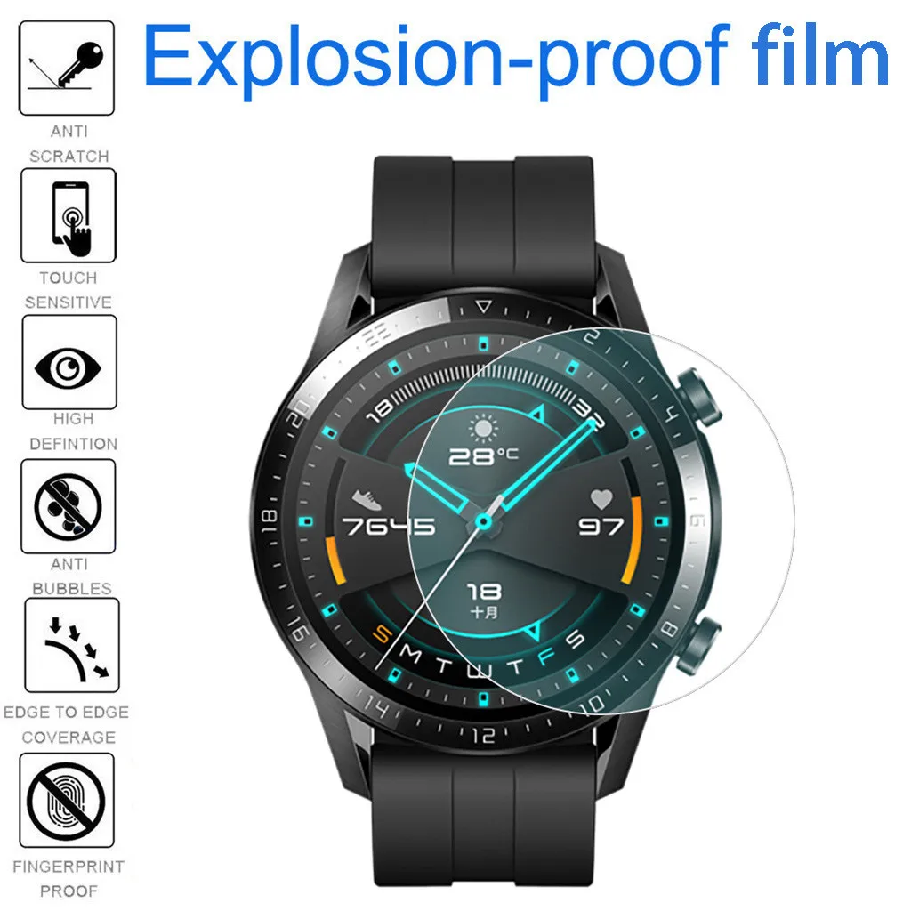Защитная пленка 20 # Для Huawei watch GT 2 мягкая прозрачная защитная из ТПУ для 42 мм 46