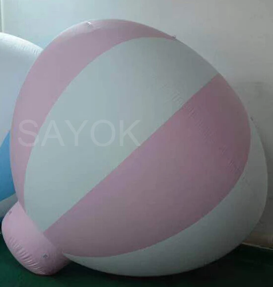 Pink and White 1,5 м(5 футов) H ПВХ половина горячий воздушный шар надувные висящие шары для ребенка день рождения/вечерние/события/шоу/реклама/выставка - Цвет: Pink and White