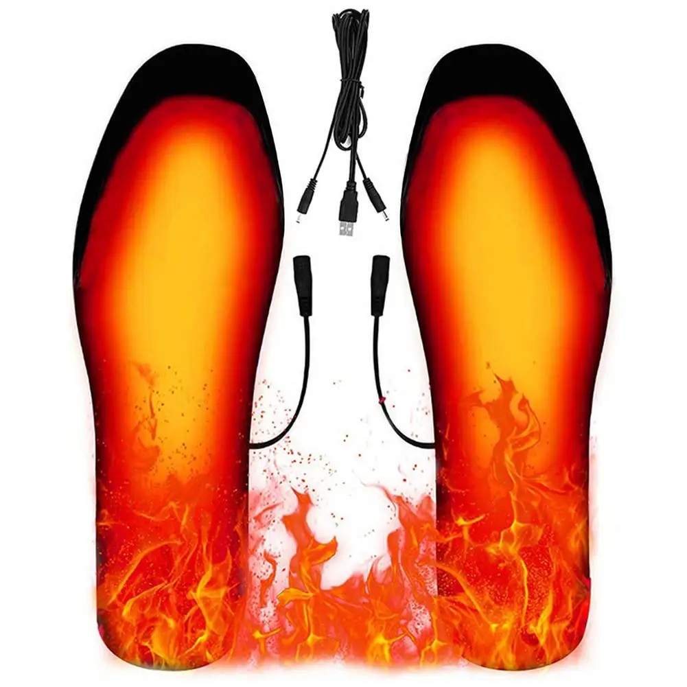 

Heated Insoles Thermal Insoles Winter Insole Foot Warmers Heated Insoles For Men Rechargeable USB Electric Heated Insoles For Wi