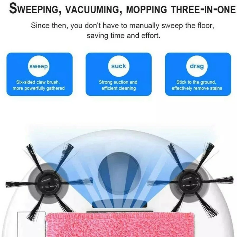 

Hot Rechargeable Smart Vacuum Cleaners Robot 4 in 1 3200Pa USB Auto Smart ing Dry Wet Mop UV Sterilizer Strong Suction Swee