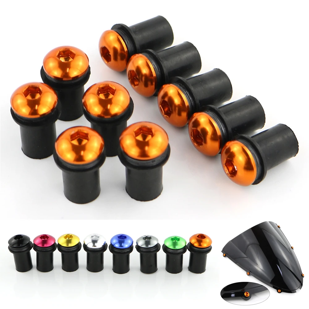 

10 Pcs M5*16 Windscreen Bolts Kits For Honda CBR500R CBR600F CBR650F CBR650R CBR125R CBR150R CBR250R CBR300R CBR250RR CBR400R