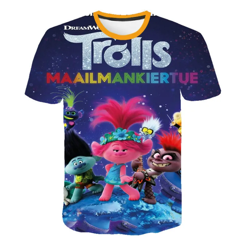 

Cartoon T-shirts for men and women 3D printed T-shirts for men 2021 summer clothes Fluffy forest elf fairy tale tops