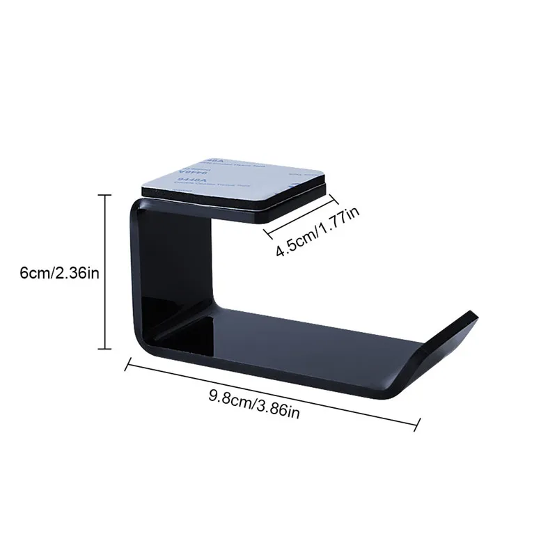 

Sticker Acrylic Earphone Sticky Display Stand Headphone Bracket Hanger Under Desk Wall Mounted Headset Holder Hook