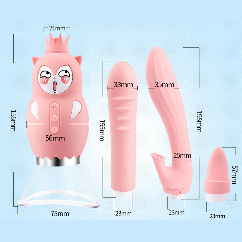 Вибраторы для сосания языка секс игрушки женщин соски на присосках клитора киска