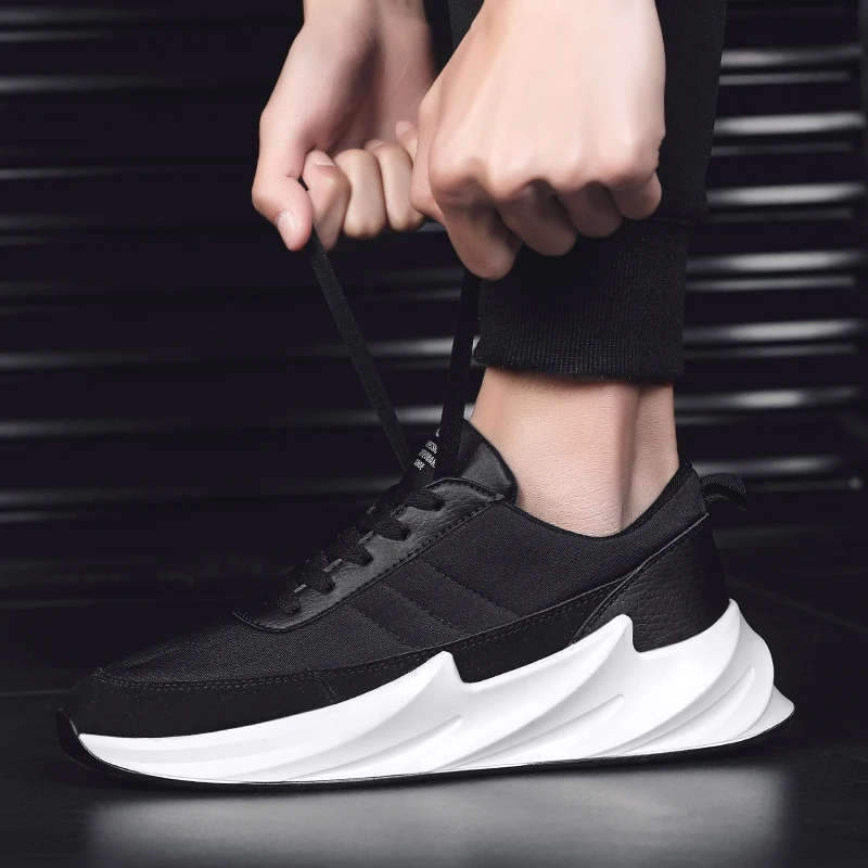 

2020 New Fashion Men Comfortable Breathable Non-leather Casual Light Running Sport Jogging Shoes