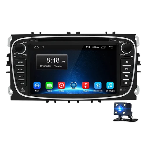 FOCUS Junsun " Android 8,1 2 Din 2+ 32GB Автомобильный мультимедийный плеер gps Navi Авто DVD Радио для Ford Focus Mondeo S-Max C-Max Galaxy Kuga - Цвет: FOCUS
